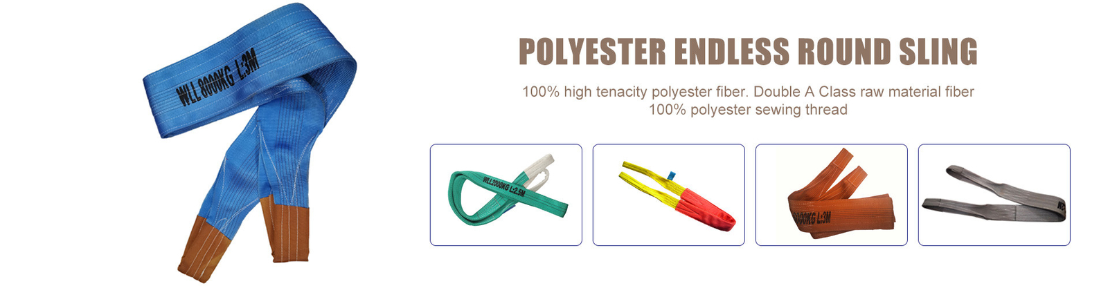 chất lượng Polyester nâng Sling nhà máy sản xuất