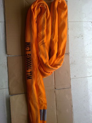 Mua Công dụng nặng không kết thúc vòng sling polyester WLL 10T EN1492-2 màu cam mềm online manufacture