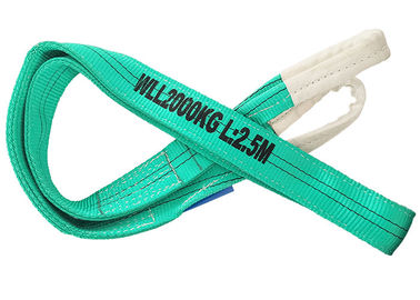 Mua 2T Polyester Flat Webbing Sling Màu xanh lá cây cho xây dựng đường sắt online manufacture