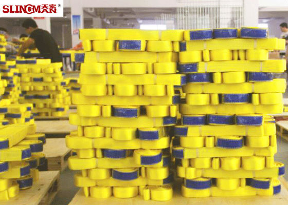 Mua ASMEB30.9 Màu vàng 2 inch Flat Webbing Sling Độ bền cao cho hàng hóa nặng online manufacture