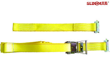 Mua WLL 3335 Dây đai Ratchet LBS Polyester, Dây đai xe moóc màu vàng CE đã được phê duyệt online manufacture