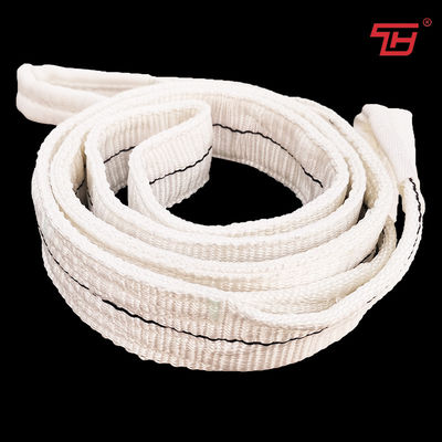 Mua Double Ply 1T Màu trắng Polyester lưới phẳng Sling cho nhà máy thép không gỉ online manufacture