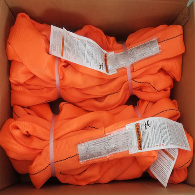 Mua Trách nhiệm nặng 5 đến 1 Polyester Round Sling Jacket Twill Weave Vertical 17000 lbs online manufacture