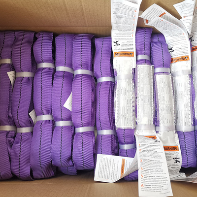 Mua Twill Weave Purple Polyester Lifting Sling Chống xé dọc 3000 LBS online manufacture