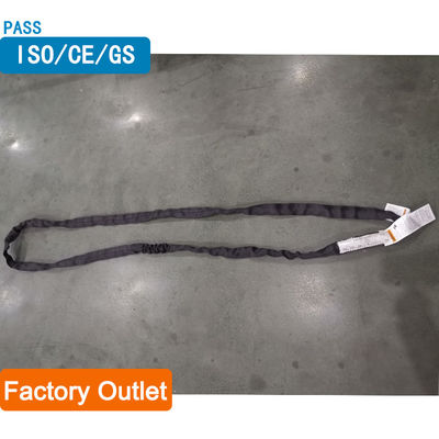 Mua Dây cẩu tròn Polyester dệt chéo áo khoác màu đen chịu tải nặng 2 tấn online manufacture